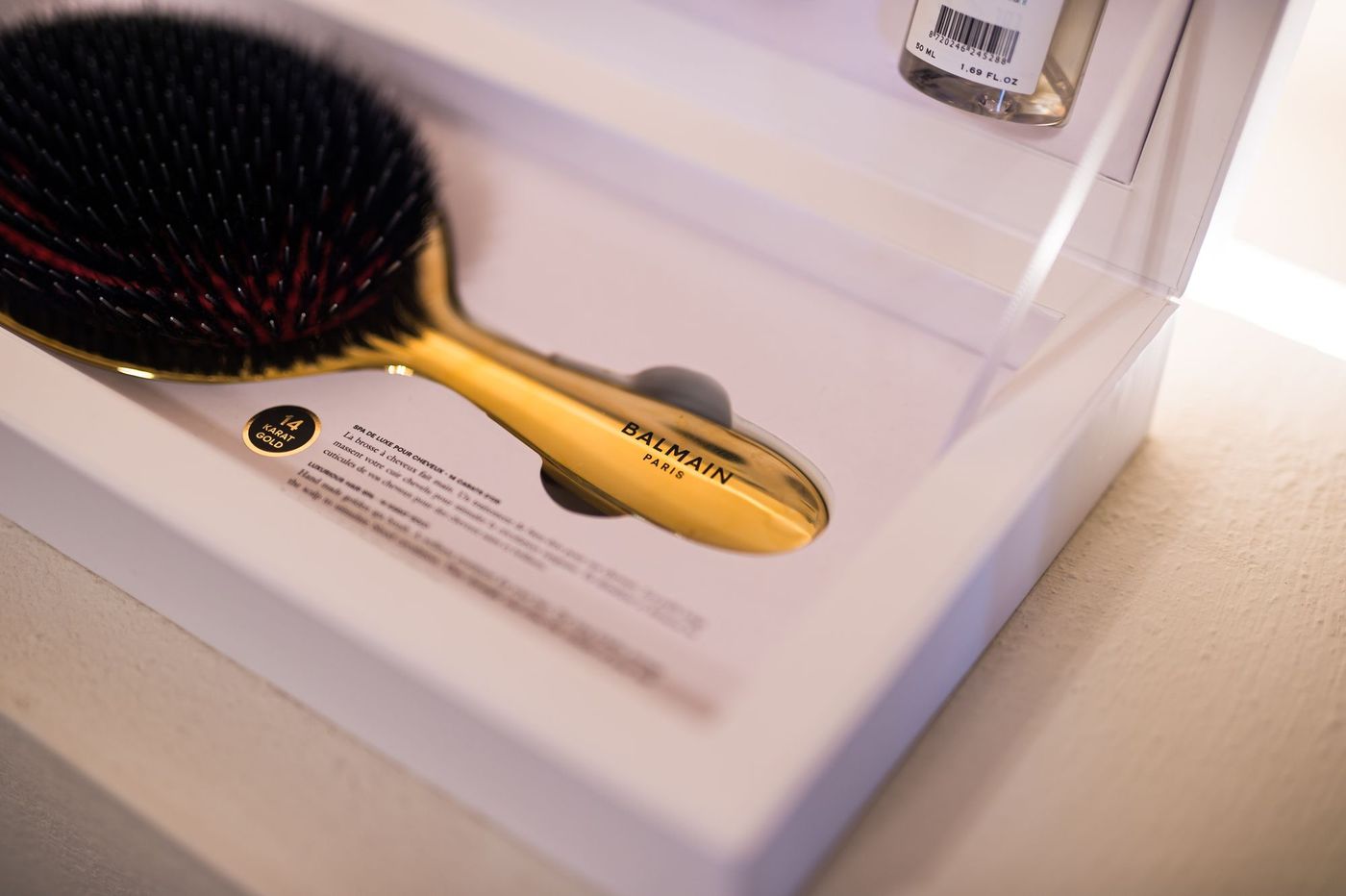 Balmain Paris 14 karat gold brush