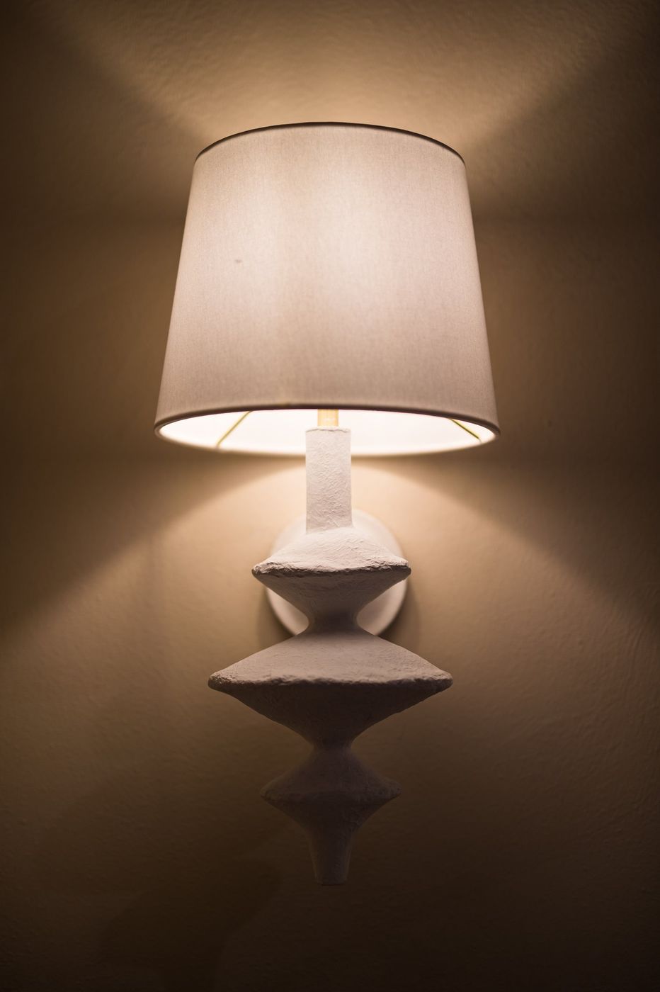 Table lamp — warm salon lighting