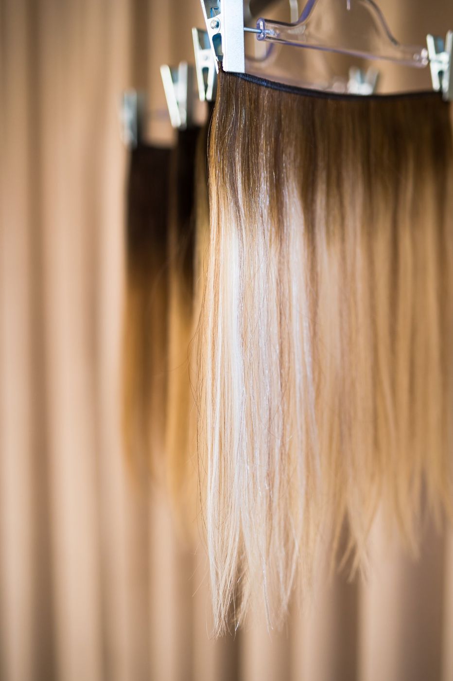 Luxury hand-tied hair extensions in Destin, Florida by Studio Beige