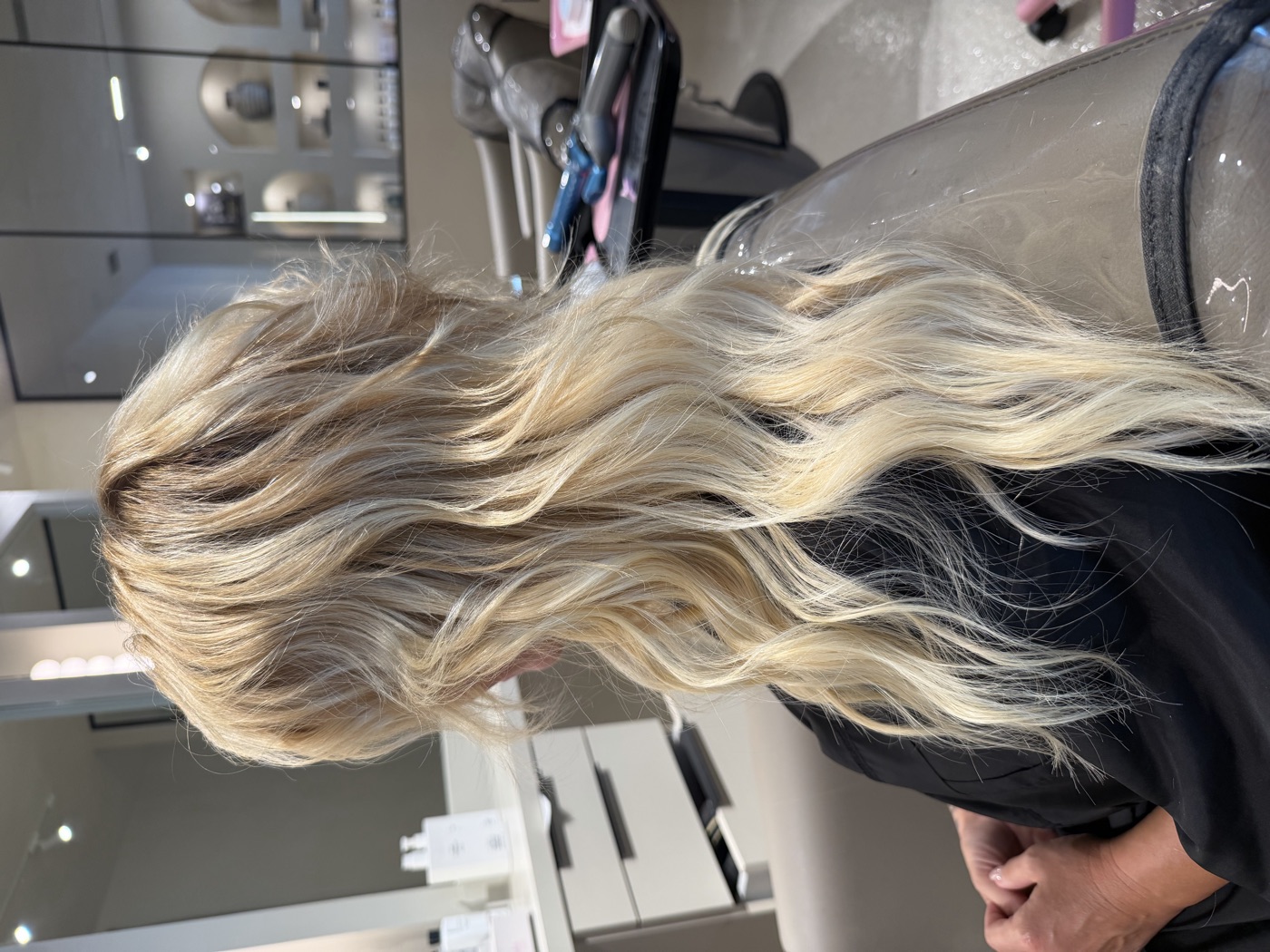 After &mdash; fuller, longer blonde extensions by Studio Beige