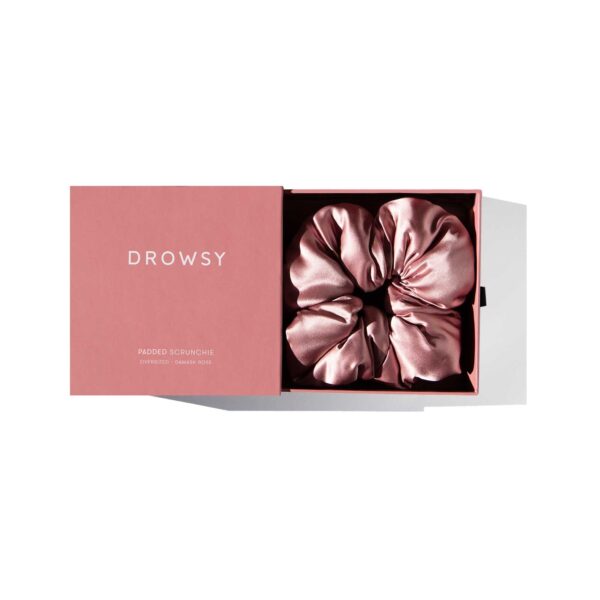 DROWSY Pillow Scrunchie - Damask Rose x 3