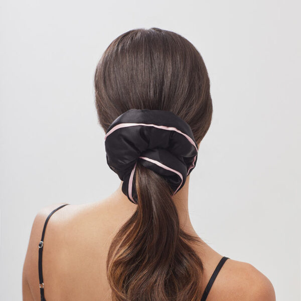 Sleep and the City - Black Padded Scrunchie — Drowsy