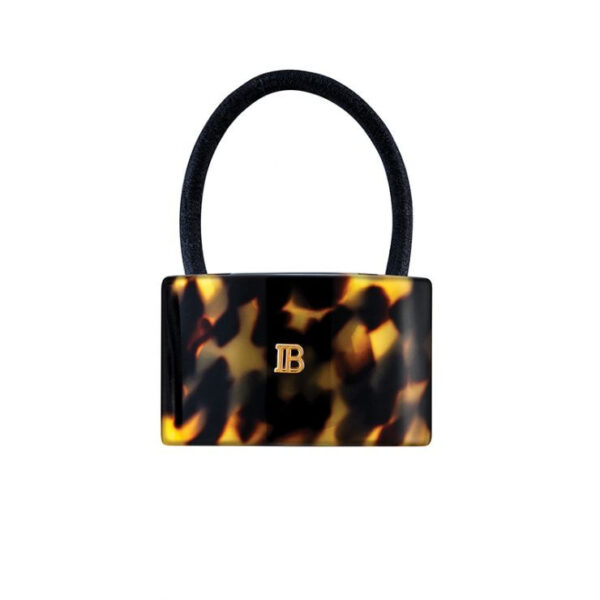 Balmain Hair Couture Elastique pour Cheveux hair elastic in tortoise shell cellulose acetate, front view