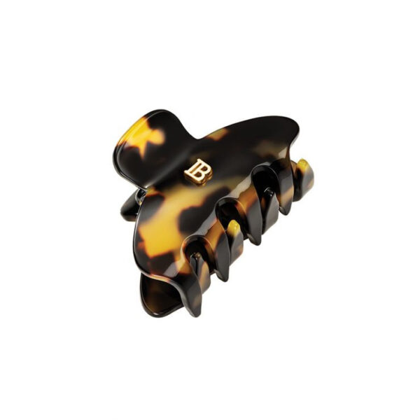 Balmain Hair Pince à Cheveux Small claw clip in tortoise shell cellulose acetate