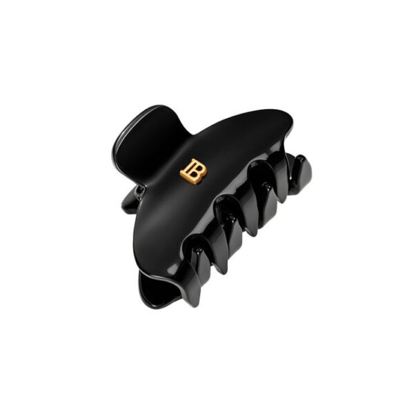 Balmain Hair Couture Pince à Cheveux Small claw clip in black with signature golden detailing