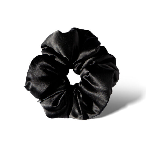 Drowsy Black Jade Oversized Padded Silk Scrunchie